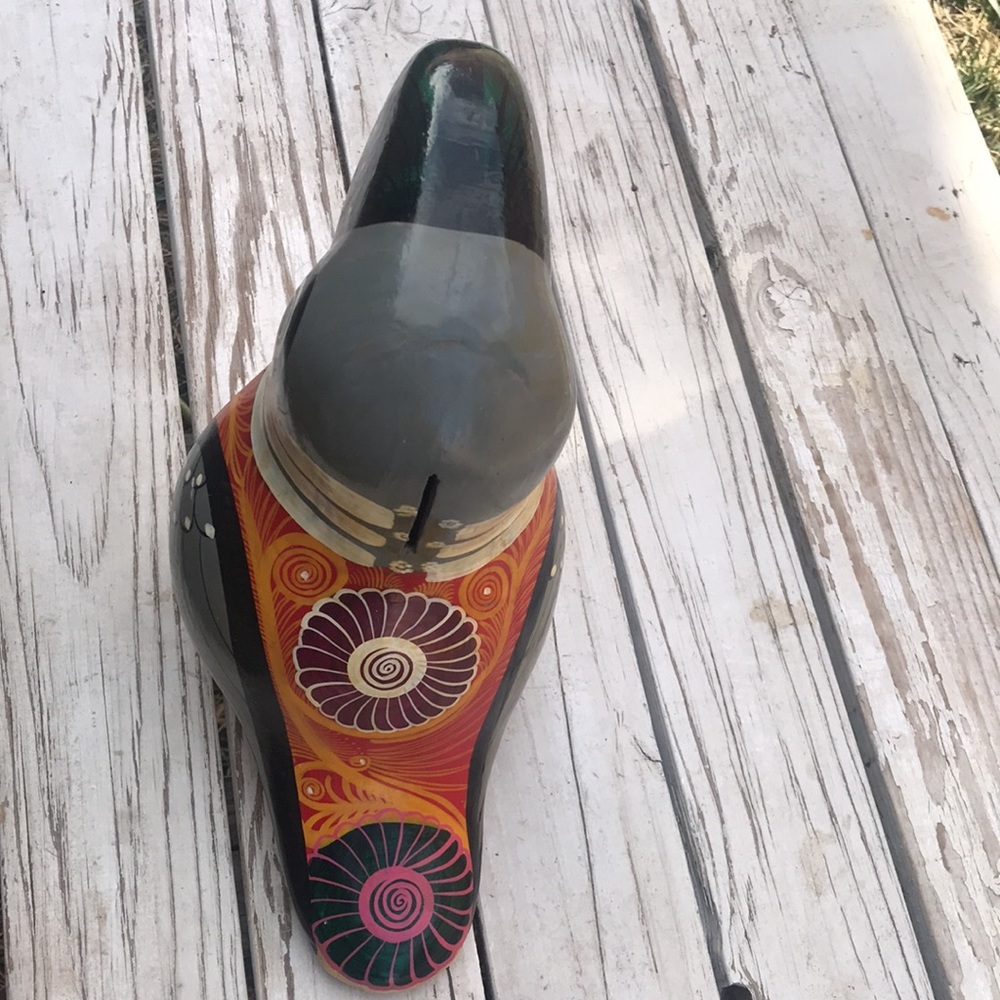 Vintage Tonala Mexican Folk Art Pottery Eclectic Boho Style Hand-painted Toucan. - Picture 4 of 10